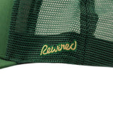 Rewired 2.0 R Trucker Cap - Forest Green/Gold - Side Script Logo