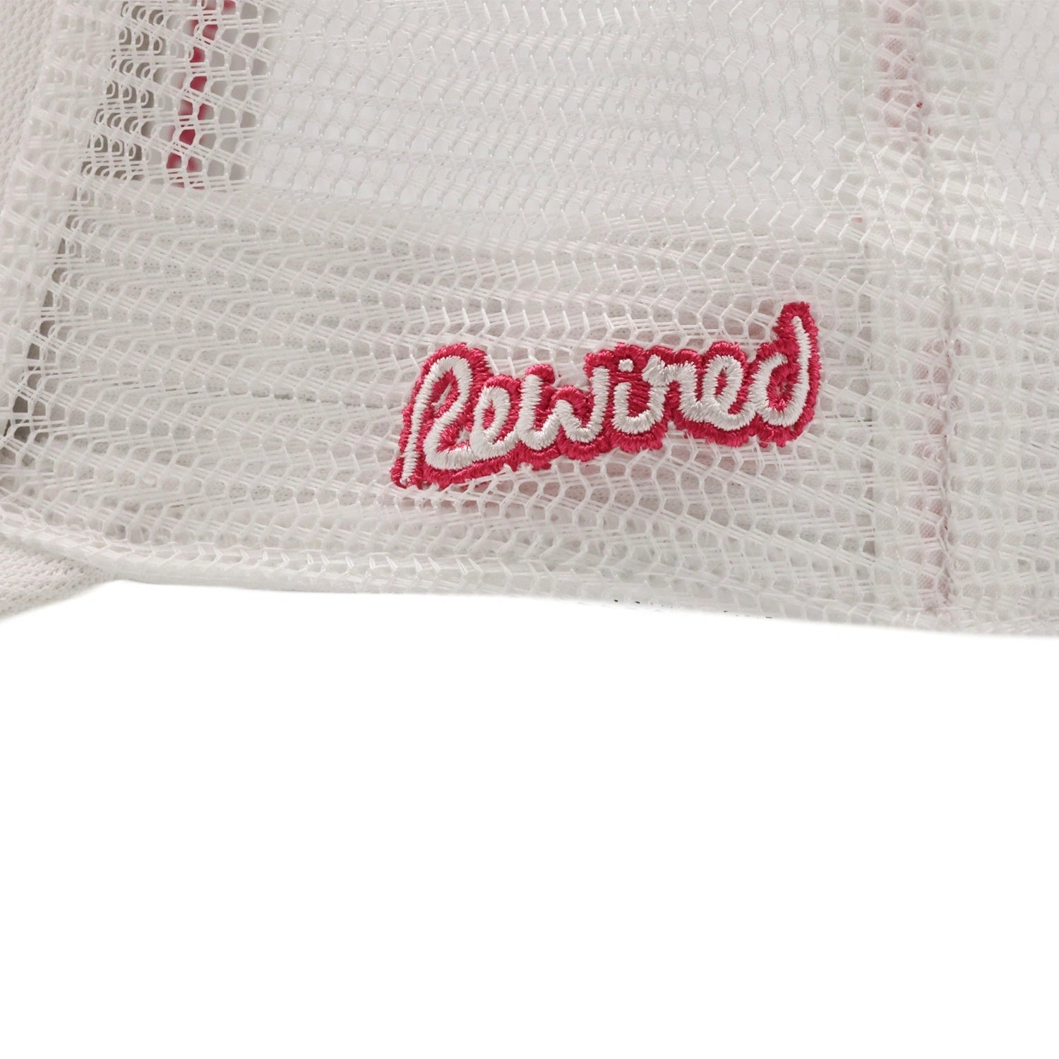 Rewired 2.0 R Trucker Cap - White/Hot Pink - Side Script Logo