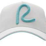 Rewired 2.0 R Trucker Cap - White/Aqua - Front
