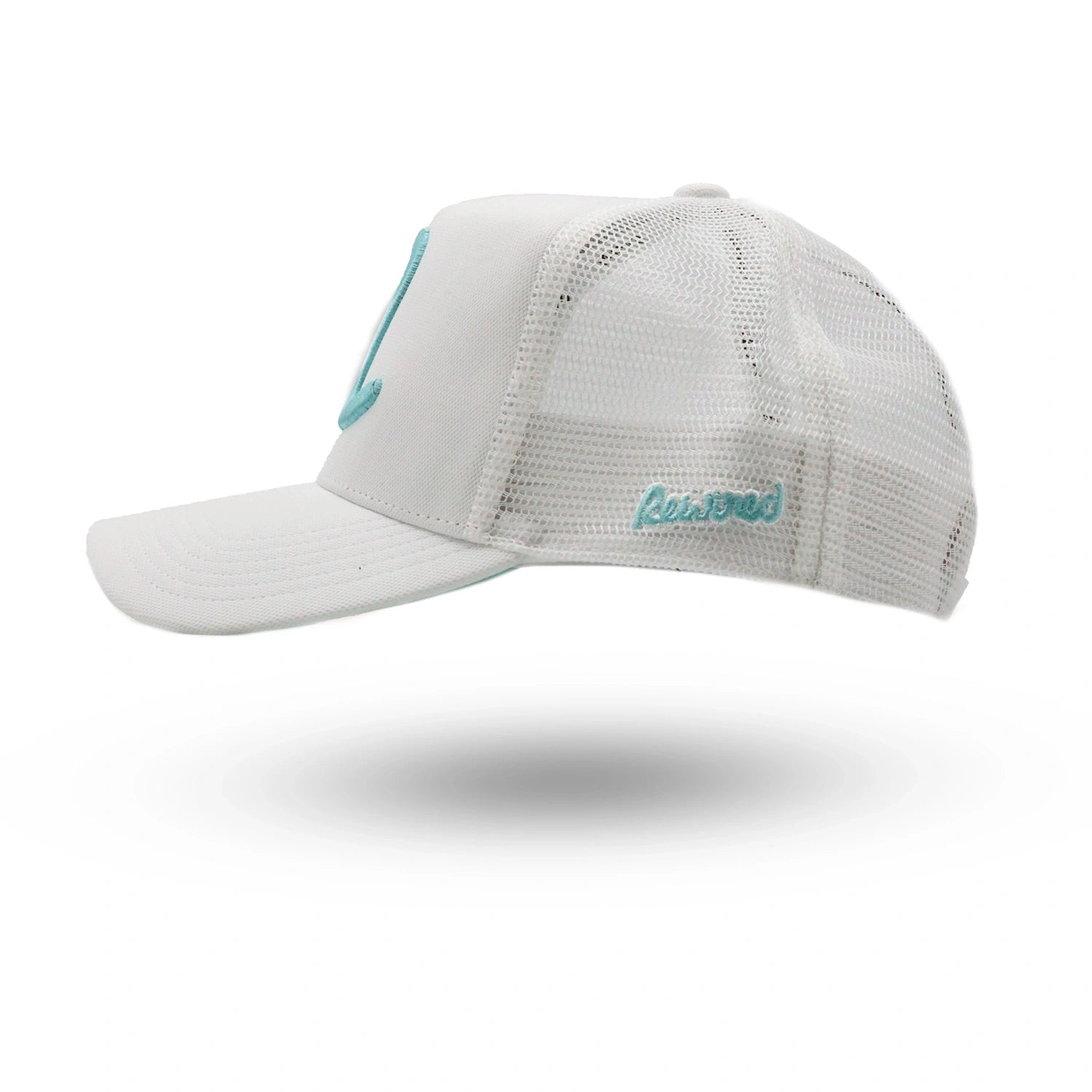 Rewired 2.0 R Trucker Cap - White/Aqua - Left