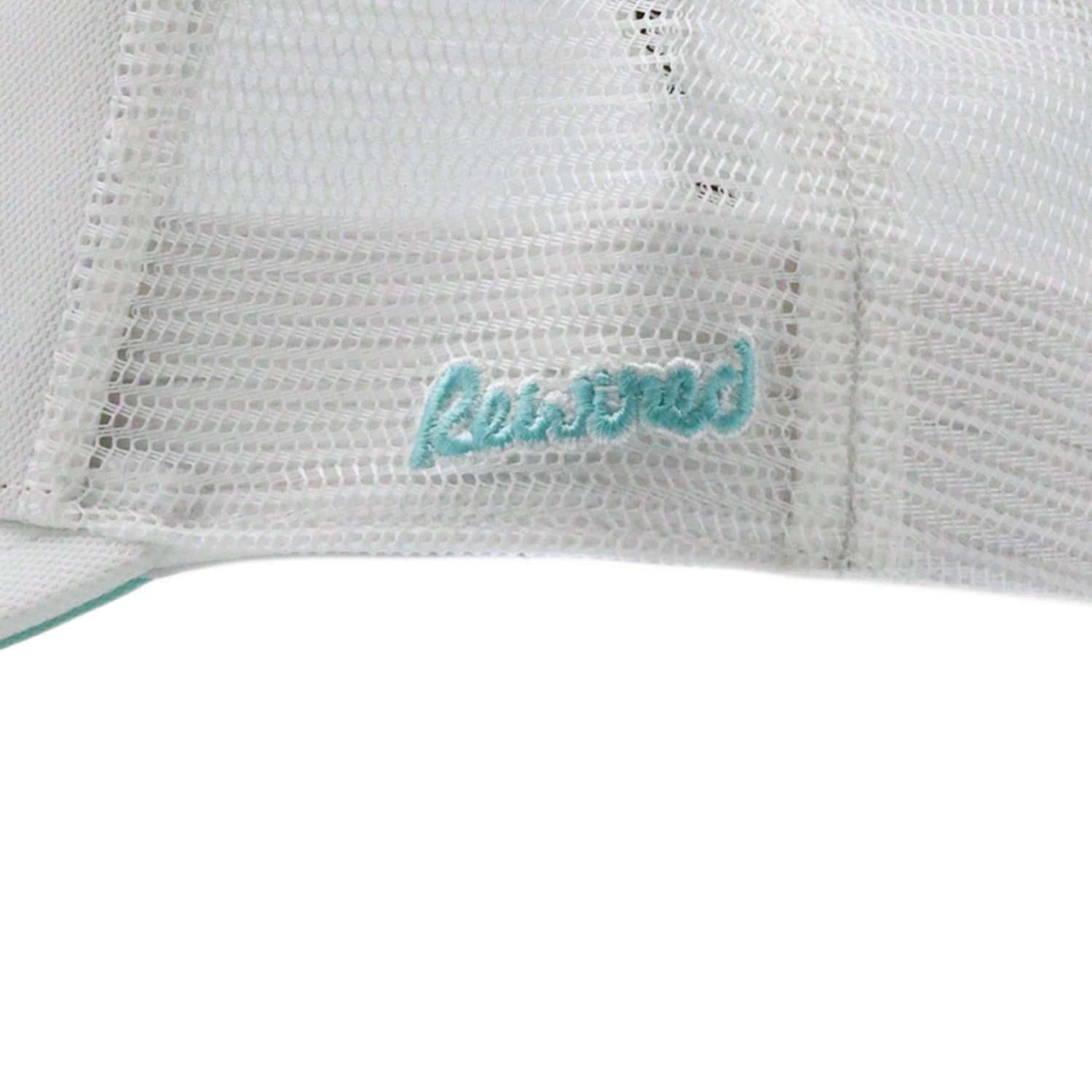 Rewired 2.0 R Trucker Cap - White/Aqua - Side Script