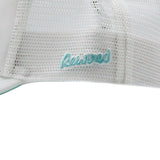 Rewired 2.0 R Trucker Cap - White/Aqua - Side Script