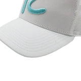 Rewired 2.0 R Trucker Cap - White/Aqua - Stitched Visor