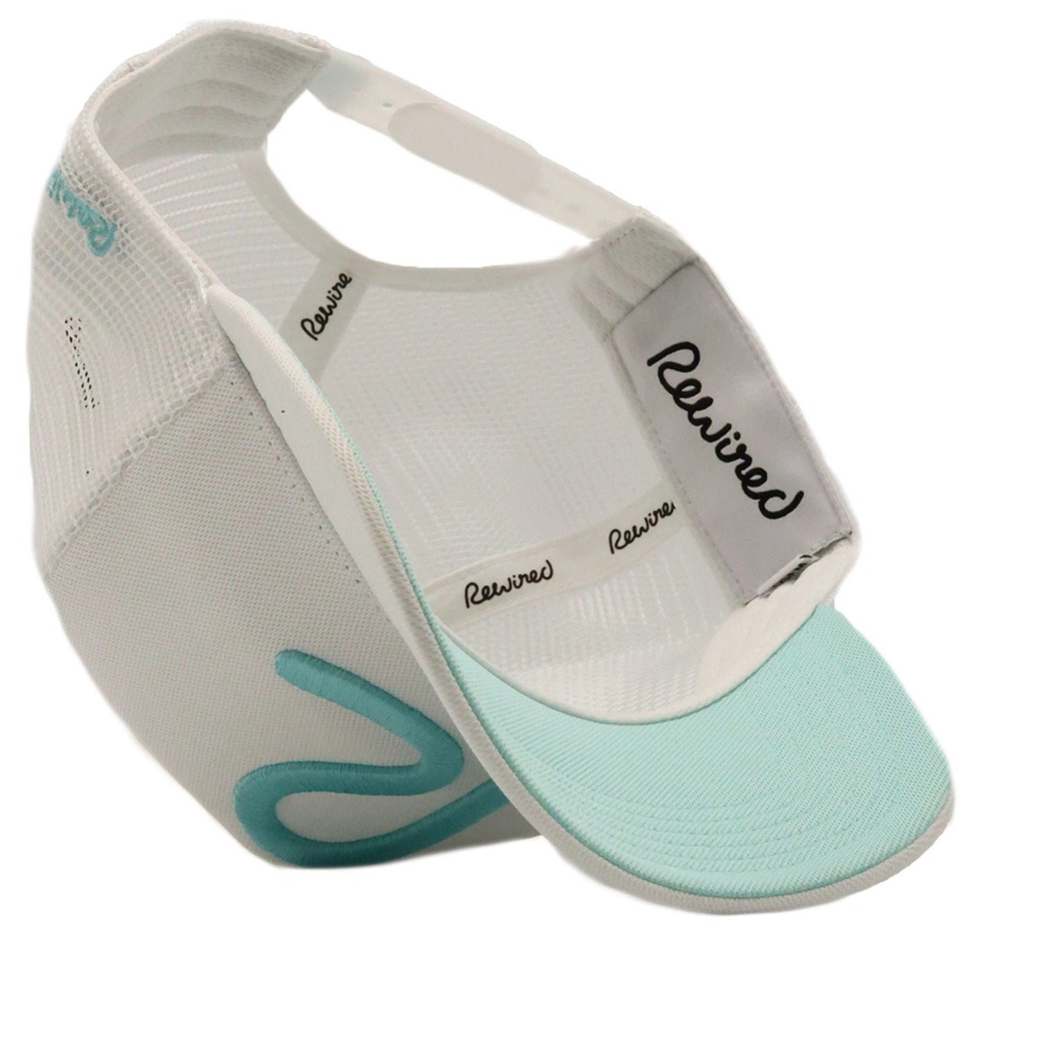 Rewired 2.0 R Trucker Cap - White/Aqua - Underside