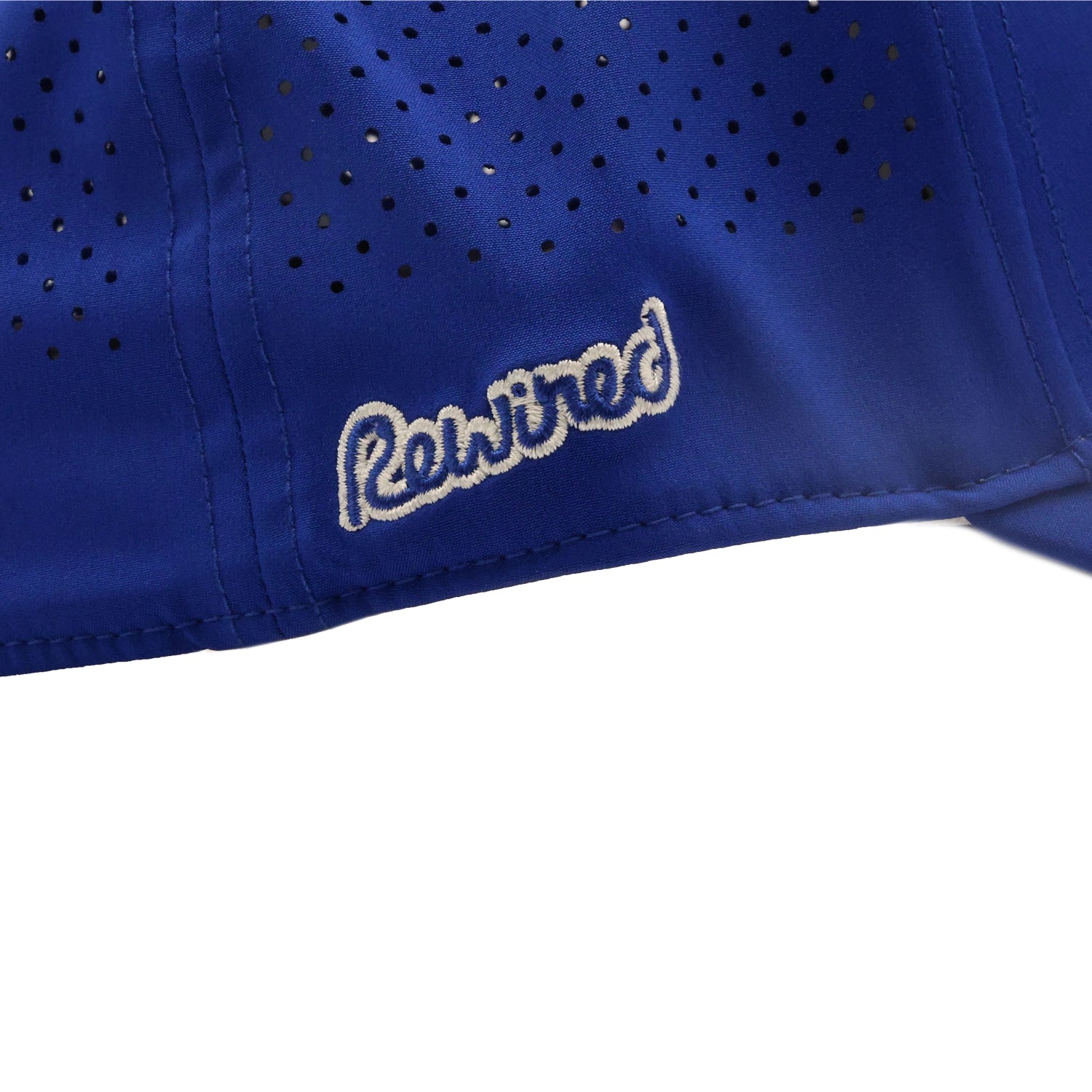 Rewired Apex Essential R Trucker - Deep Blue/White - Side Script Logo