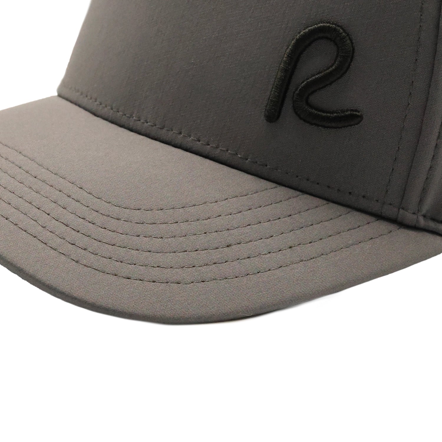 Rewired Apex Essential R Trucker Cap - Grey/Black - Stitched Peak