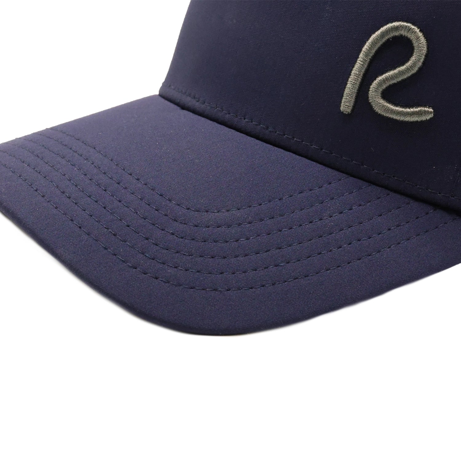 Rewired Apex Essential R Trucker Cap - Navy/Grey - Stitched Peak
