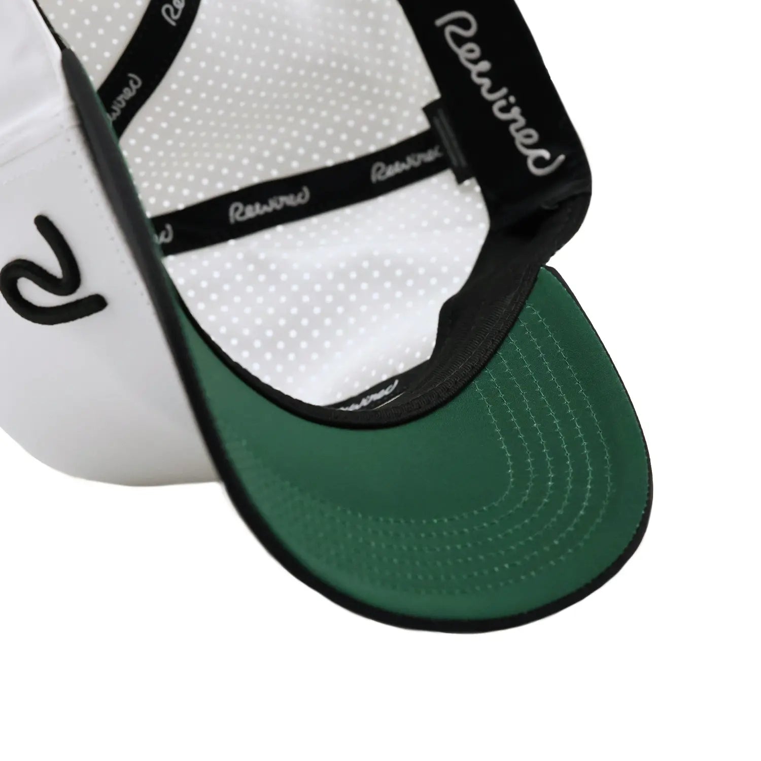 Rewired Apex Essential R Trucker - White/Black/Green - Under Visor