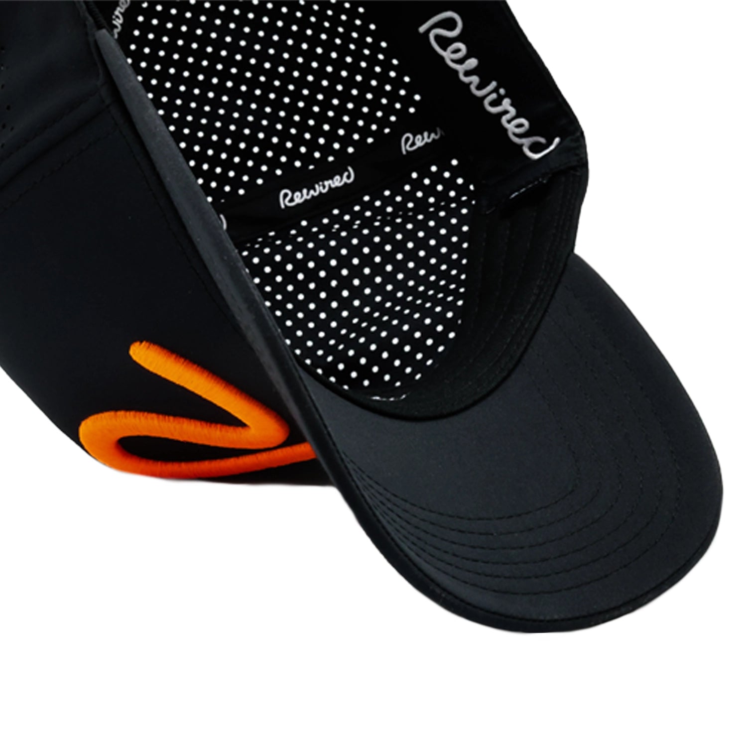 Rewired Apex R Trucker - Black/Orange - Visor