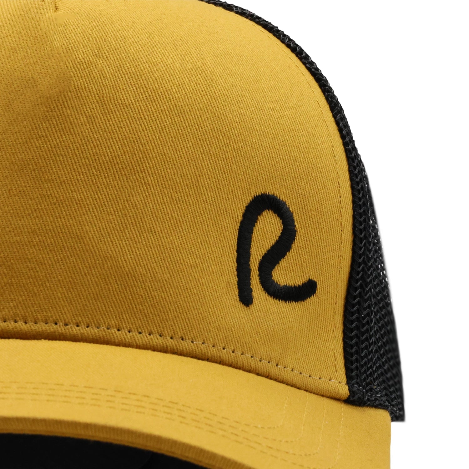 Rewired Essential R Trucker Cap - Mustard/Black - R Logo