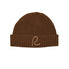Rewired 100% Merino Wool Rib Beanie - Bark - Front 