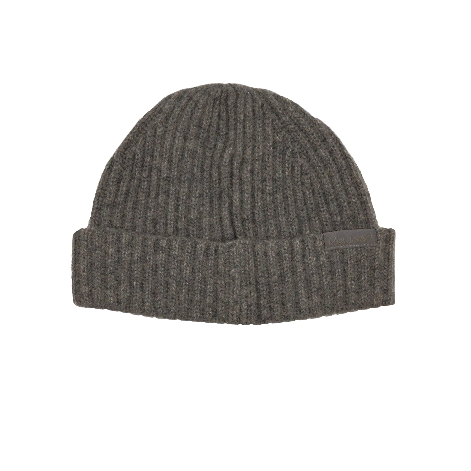Rewired 100% Merino Wool Rib Beanie - Storm Grey - Back