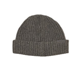 Rewired 100% Merino Wool Rib Beanie - Storm Grey - Back