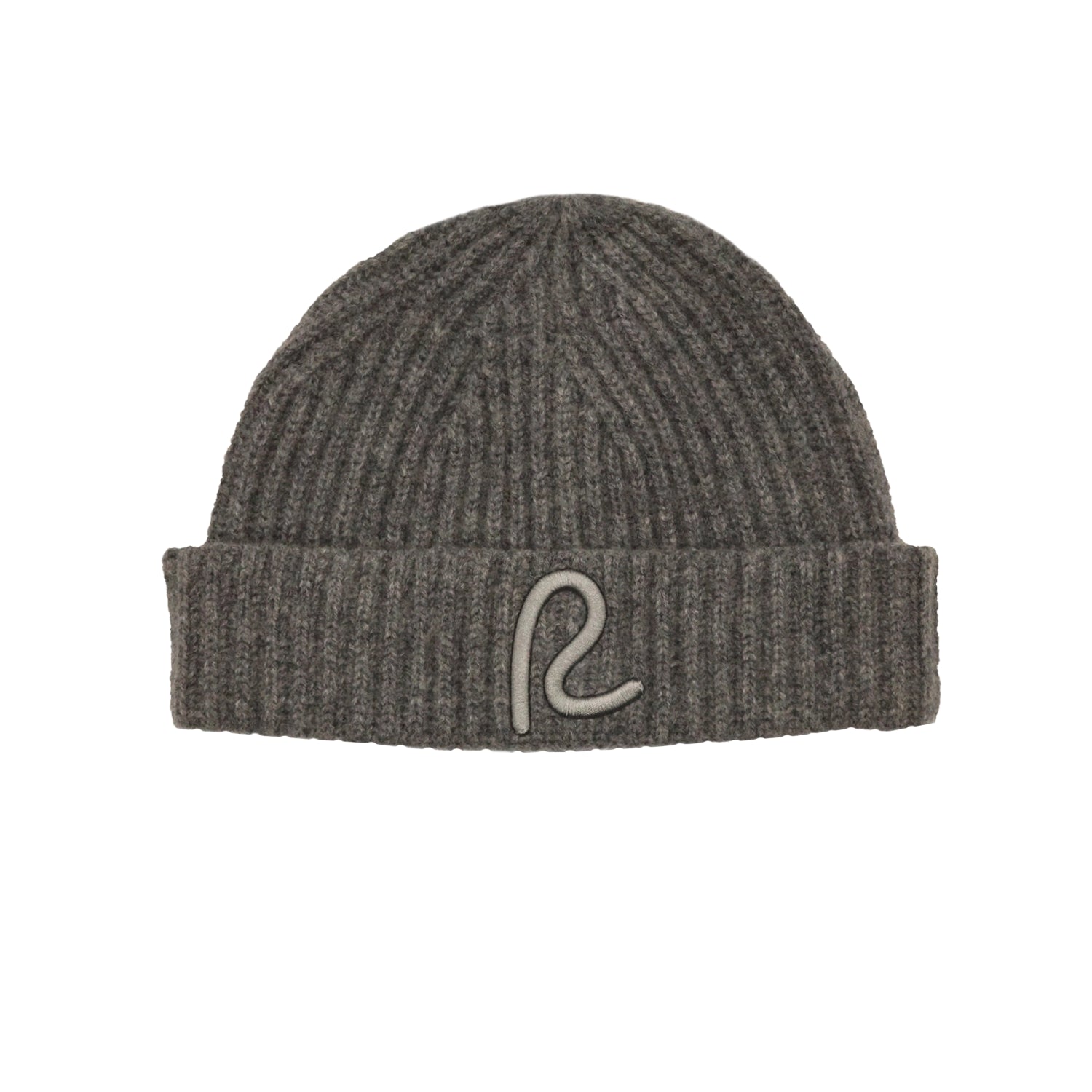 Rewired 100% Merino Wool Rib Beanie - Storm Grey - Front