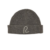 Rewired 100% Merino Wool Rib Beanie - Storm Grey - Front