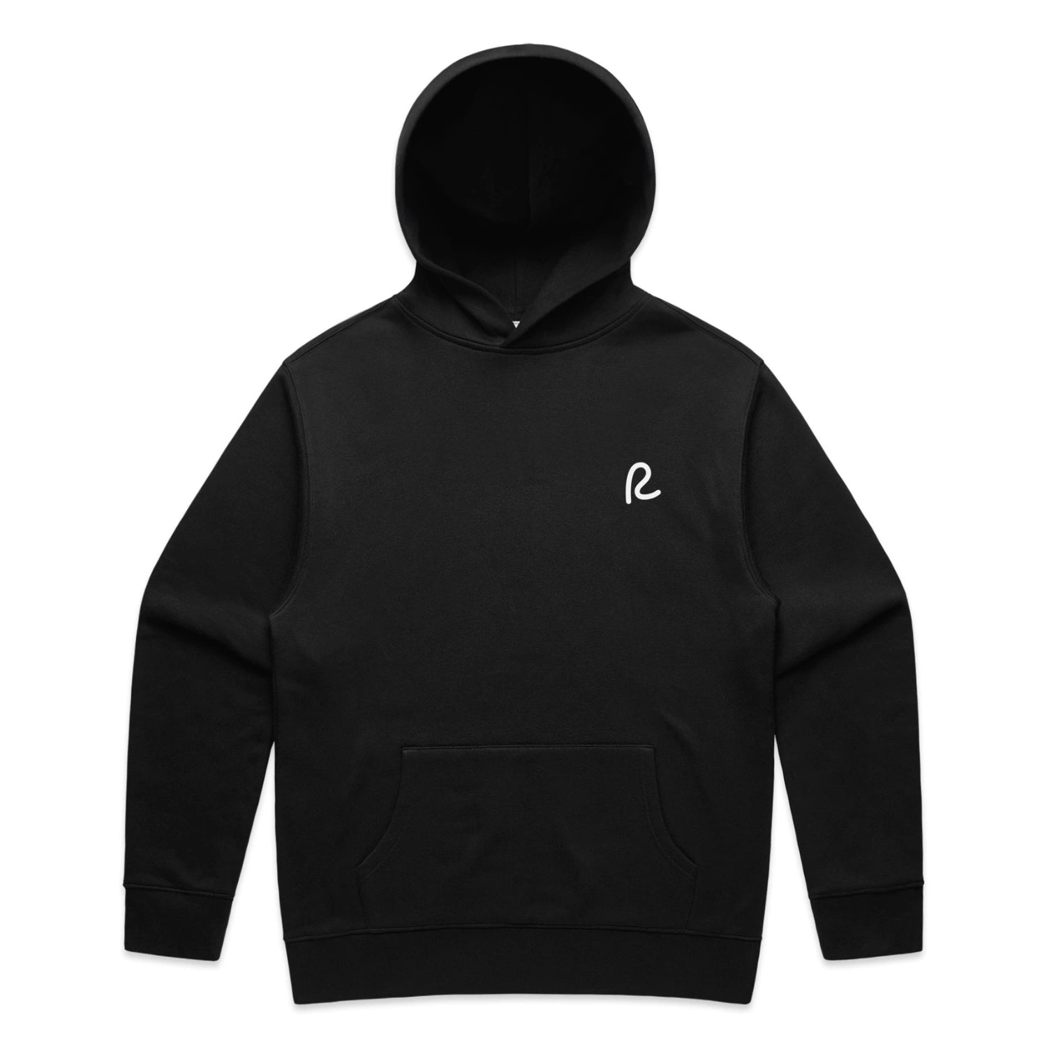 Rewired Relaxed Essential OTH Hoodie - Black - Front