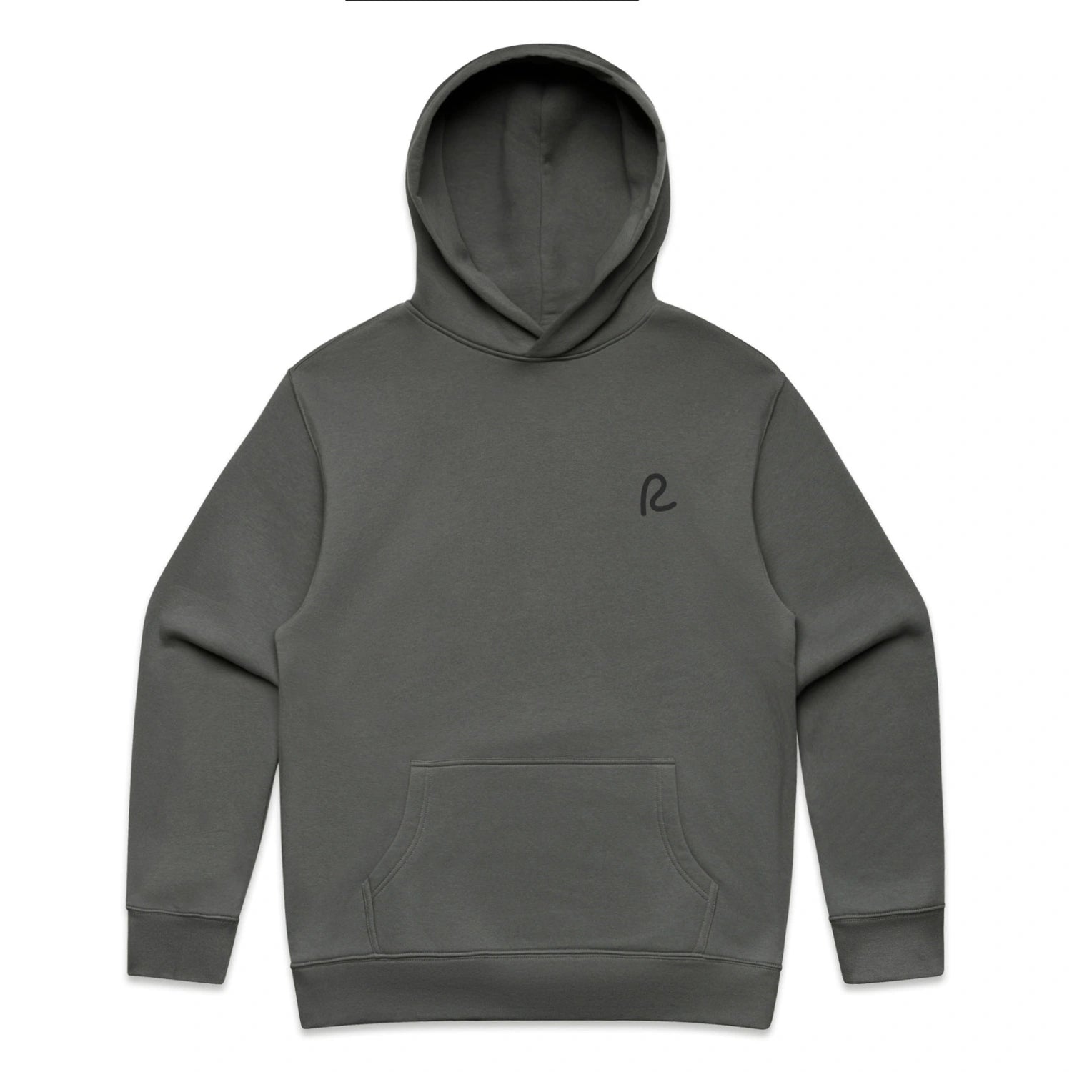 Rewired Relaxed Essential OTH Hoodie - Granite - Front