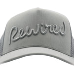 Rewired Script Trucker Cap - Grey Tonal - Script Logo
