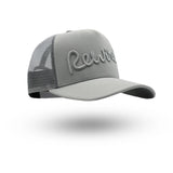 Rewired Script Trucker Cap - Grey Tonal