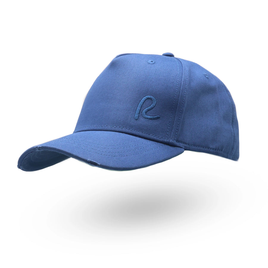 Rewired Distressed R Baseball Cap - Sky Blue
