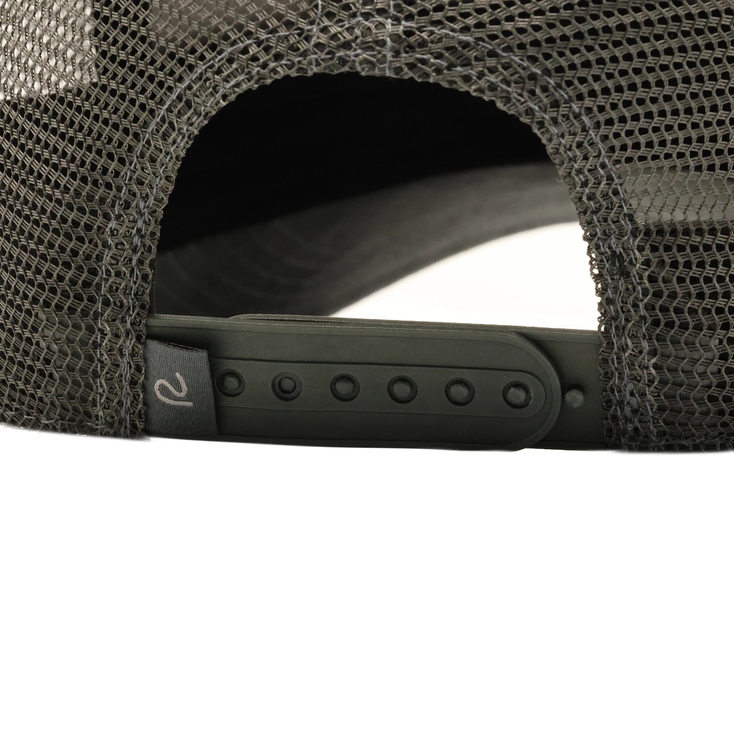 Rewired Suede R Trucker Cap - Dark Slate - Snapback Fastening 