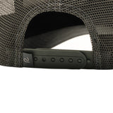 Rewired Suede R Trucker Cap - Dark Slate - Snapback Fastening 