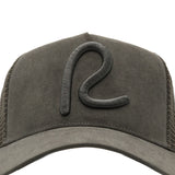 Rewired Suede R Trucker Cap - Dark Slate - Front