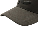 Rewired Suede R Trucker Cap - Dark Slate - Stitched Peak