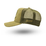 Rewired Suede R Trucker Cap  - Forest Green - Left