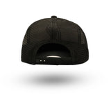 Rewired Suede R Trucker Cap - Midnight Black - Back