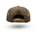 Rewired Suede R Trucker Cap - Rich Chestnut - Back