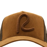 Rewired Suede R Trucker Cap - Rich Chestnut - Front