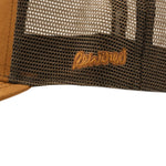 Rewired Suede R Trucker Cap - Rich Chestnut - Side Script Logo