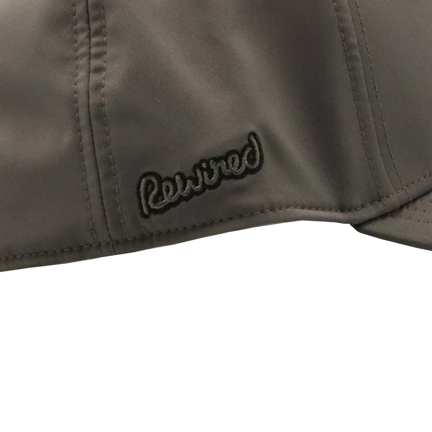 Rewired Winter Apex Essential R Trucker Cap - Grey/Black - Side Script Logo