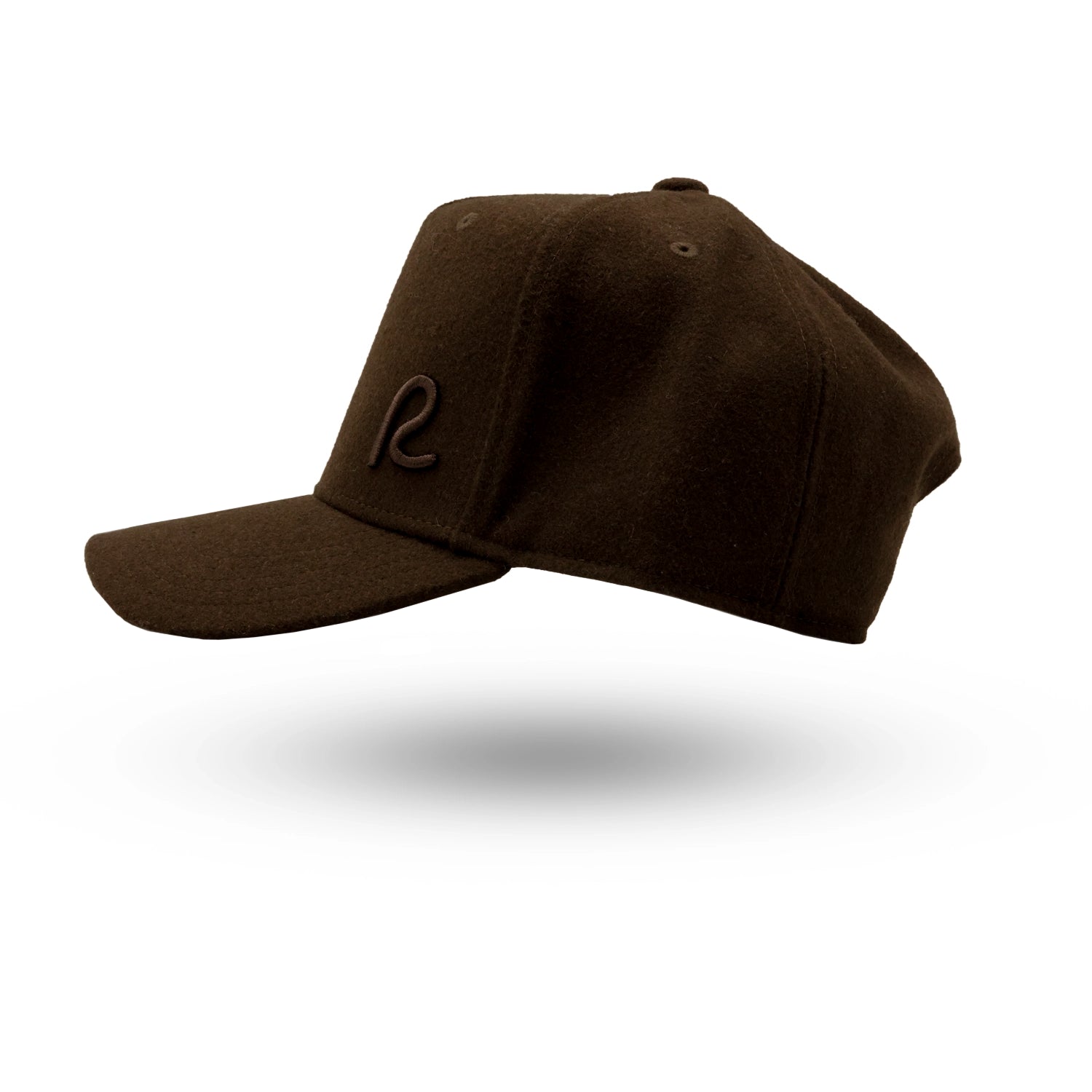 Rewired Wool Essential R Trucker Cap - Bark - Left