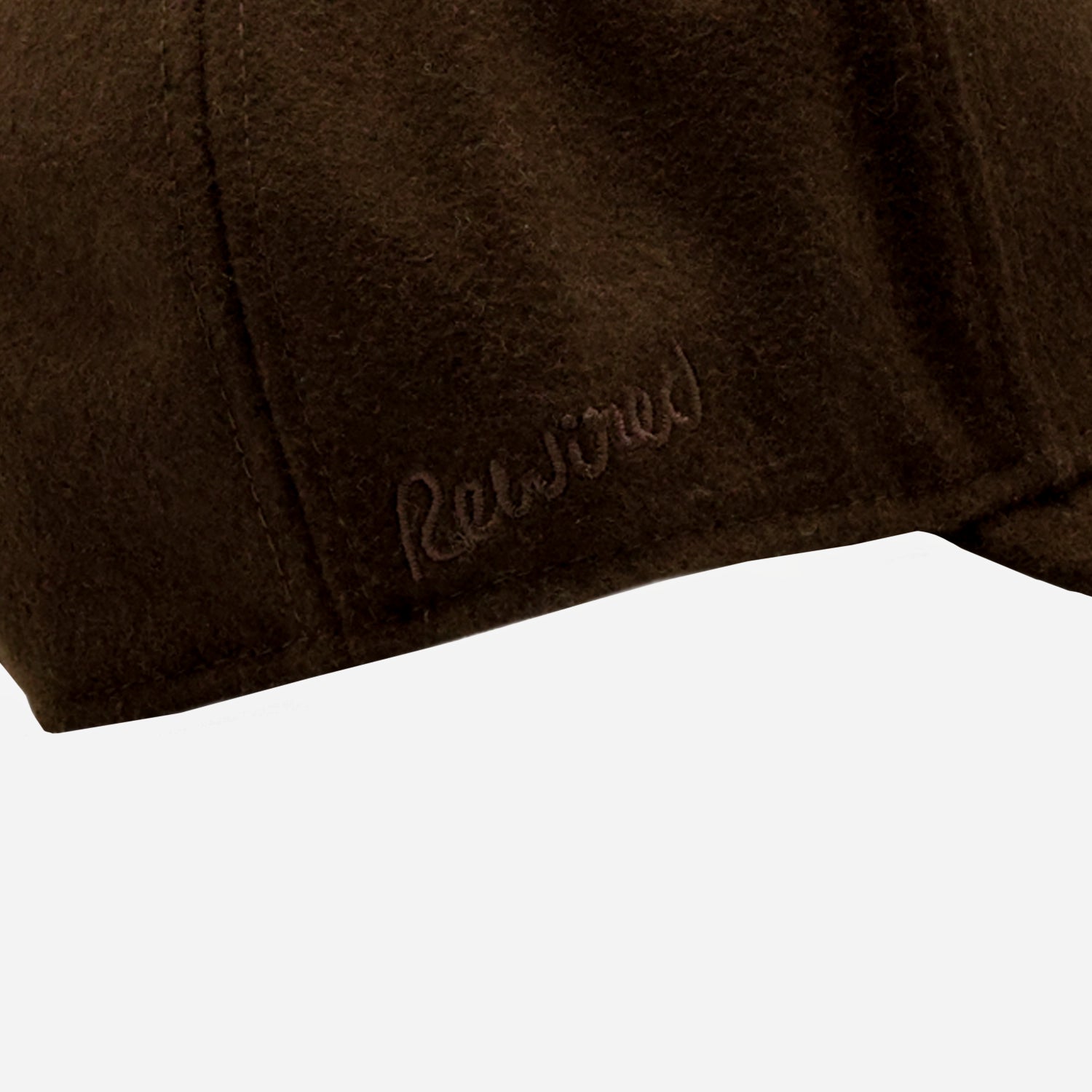 Rewired Wool Essential R Trucker Cap - Bark - Side Script Logo