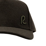 Rewired Wool Essential R Trucker Cap - Black Tonal - Front