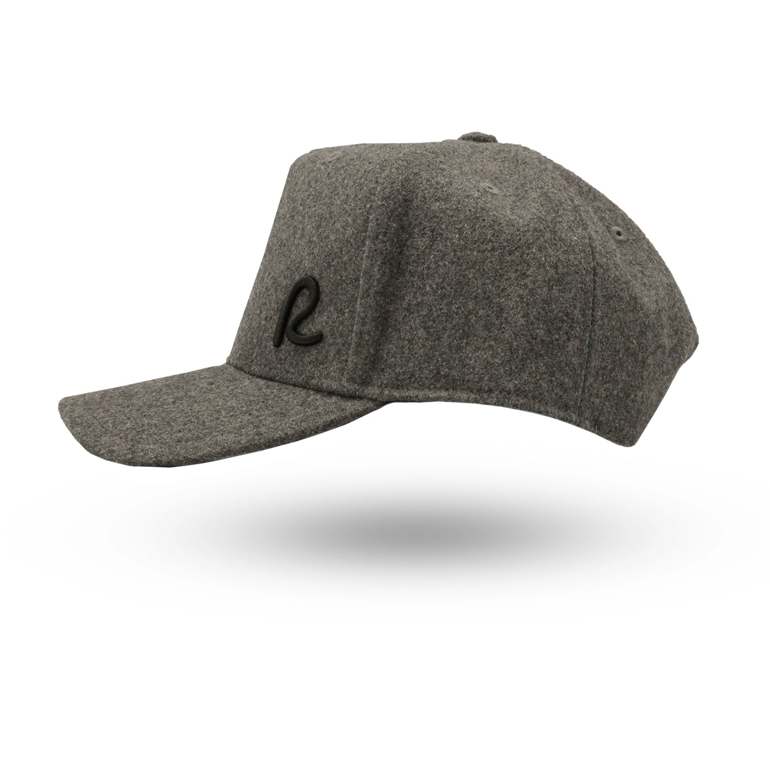 Rewired Wool Essential R Trucker Cap - Grey/Black - Left