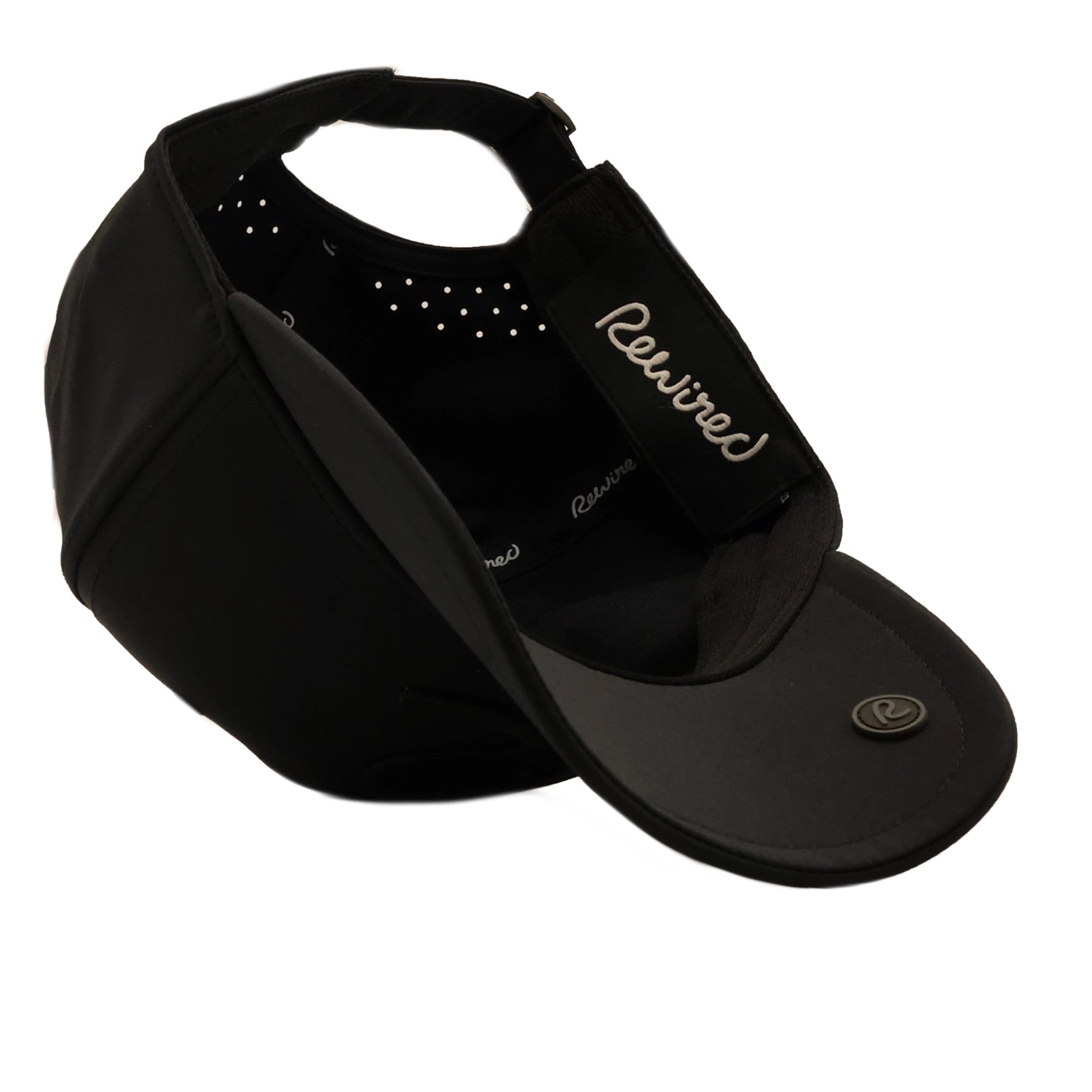 Rewired Zenith R Baseball Cap - Black Tonal - Underside