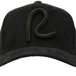 Rewired Cord R Trucker Cap - Black - Front Logo