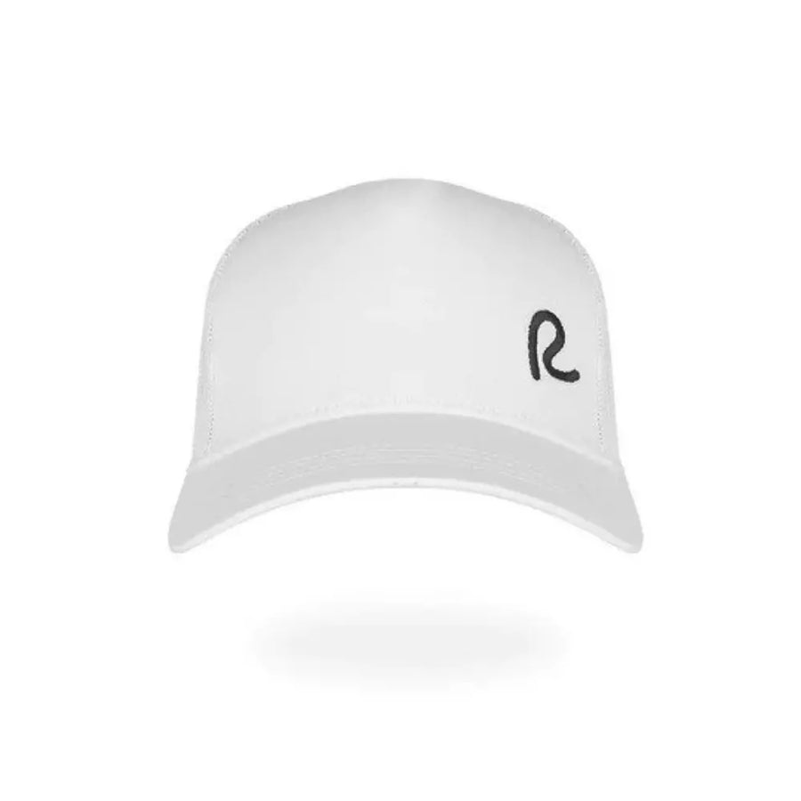 Rewired Essential R Trucker Cap - White/Black - Front