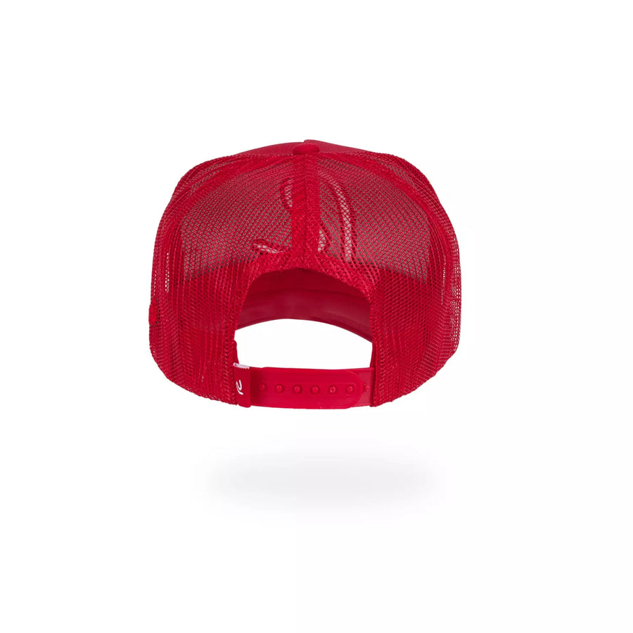 Rewired R Trucker Cap Red White Rewired Brand