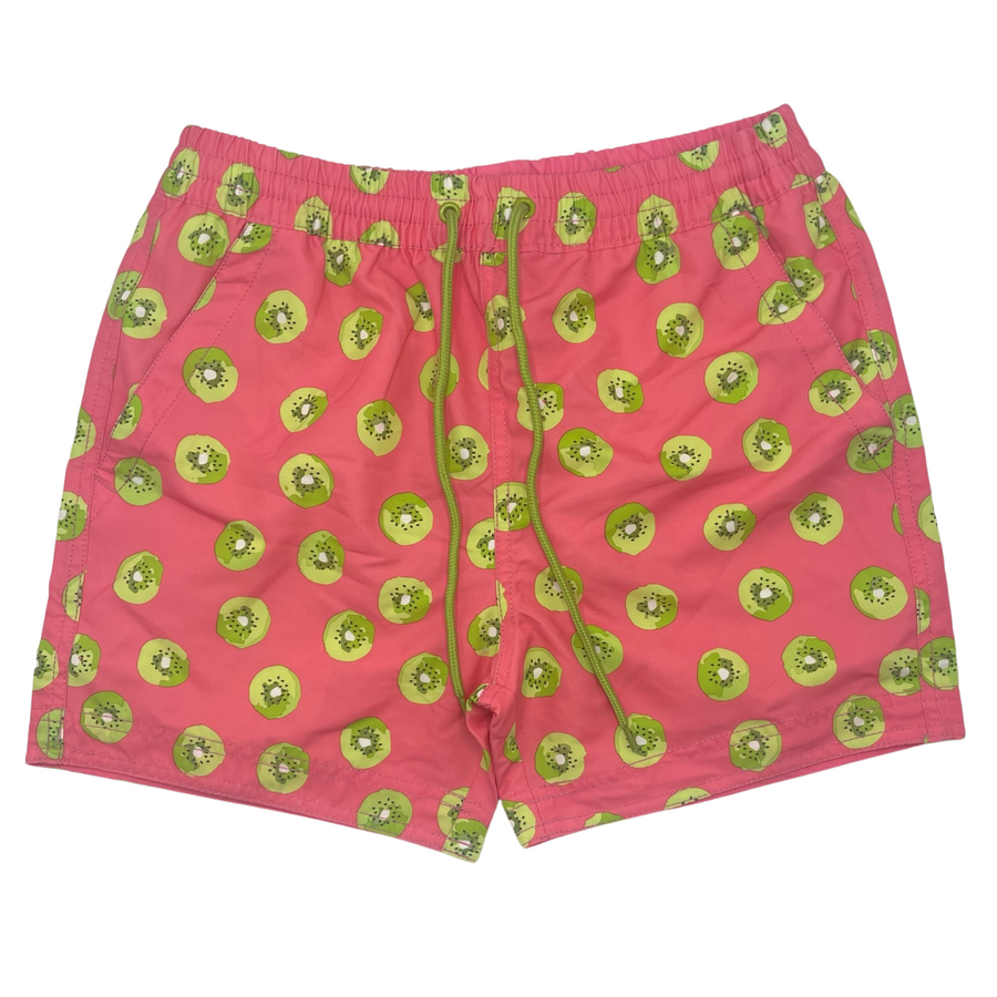Rewired Laze Swim Short- Pink / Kiwi