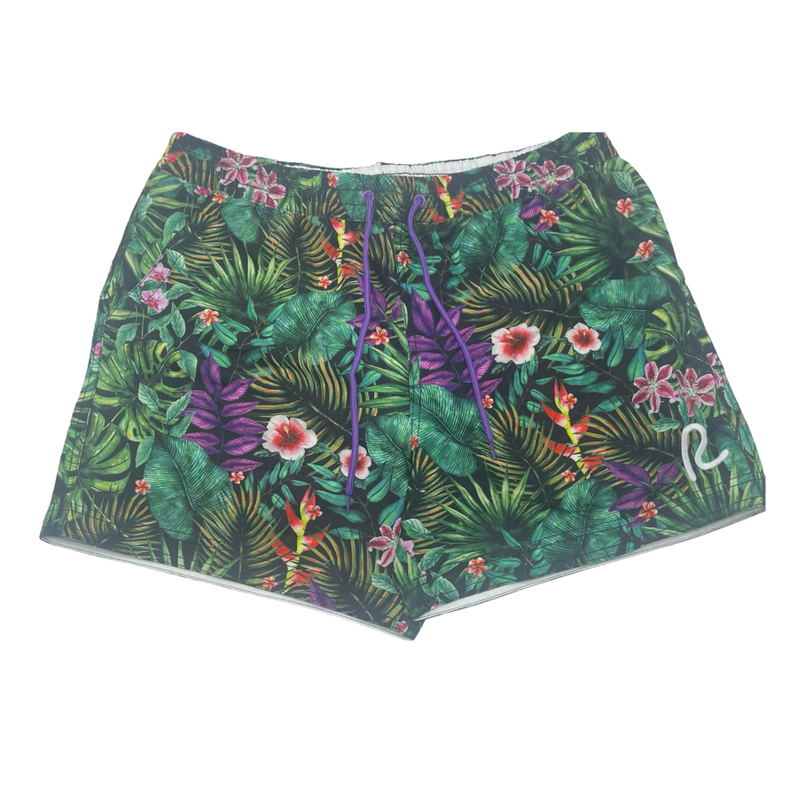 Rewired Essential Swim Short- Green/Floral