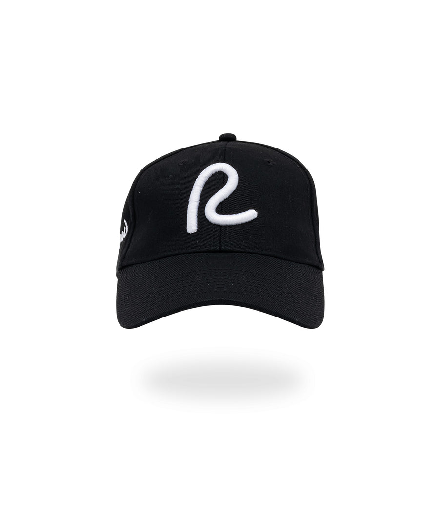 Rewired Classic Baseball Cap- Black White