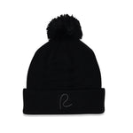 Rewired Bobble Hat - Black Tonal - Front View
