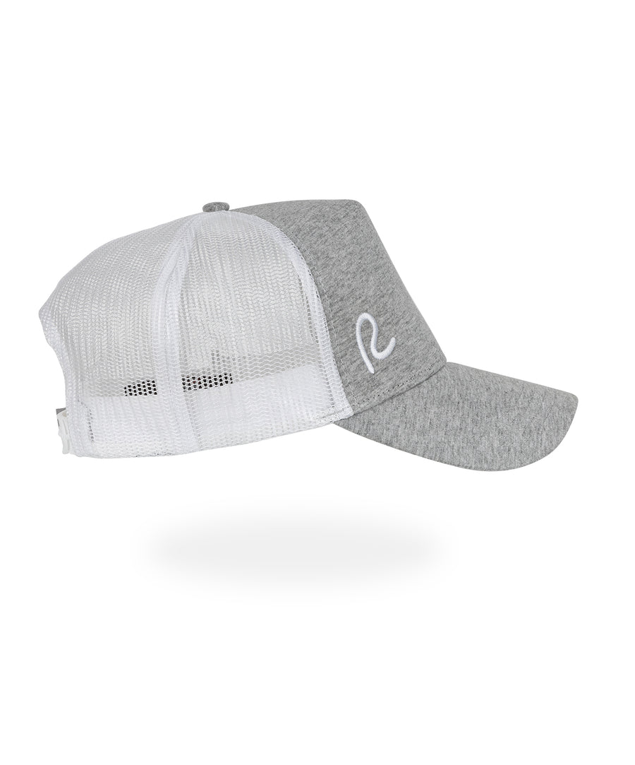 Rewired R Trucker Cap - Jersey Grey - Right Side View