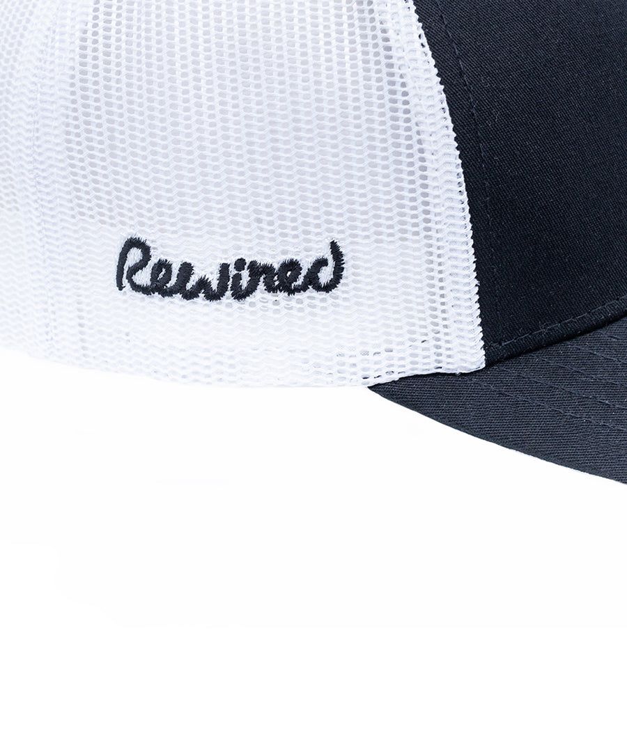 Rewired Two Tone R Trucker Cap - Black