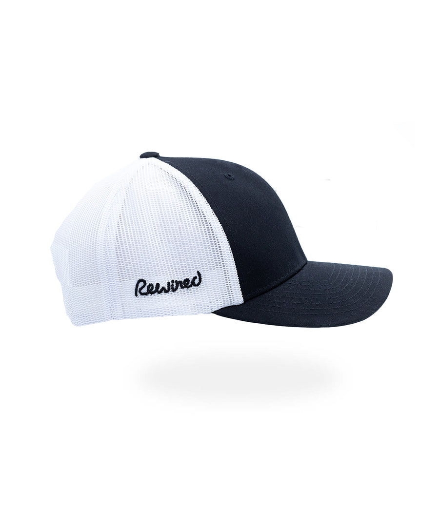 Rewired Two Tone R Trucker Cap - Black